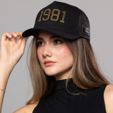 Gorra Negra Malla 1981 AT