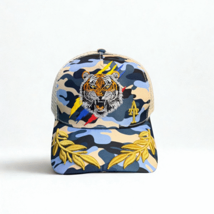 Gorra Oficial AT Camuflada Azul con Laureles