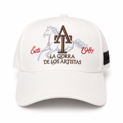 Gorra Blanca Con AT Caballo